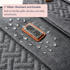 BabbleRoo Diaper Bag Backpack, Travel Backpack with Changing Pad, Pacifier Case & Stroller Straps, Multifunction, Waterproof, Unisex - Dark Gray