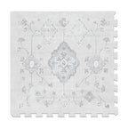 Baby Play Mat for Floor – 6x6ft Vintage Gray | Soft Non Toxic Premium EVA Foam Tiles for Tummy Time, Crawling & Playroom – Waterproof Interlocking Floor Mat for Babies & Toddlers Lillefolk (9 Tiles)