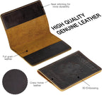 BIAOTIE Premium Leather Passport Holder Covers, Rfid Travel Wallet Passport Document Holder, Travel Essentials Wallet Cover Case for Men and Women (Coffee)