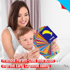 Food Flashcards, 50 Double-Sided Cards, Veggies, Fruits, Snacks, Desserts, Grain Cards Educational Learning Tools for Preschool and Toddlers Learning (2 Reclosable Rings Attached)