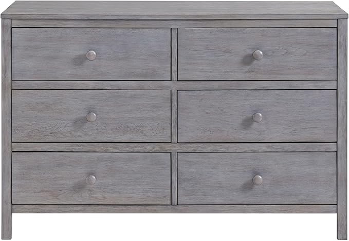 Soho Baby Everlee 6 Drawer Dresser, Graystone