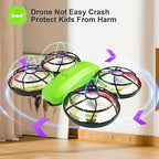 Kids Drone with Camera – Mini Rc Toy for Boys, Beginners, Birthday Gifts for Boys and Beginners,Quadcopter Light Toy With 2 Batteries,Rc Drone Indoor Small Helicopter,Altitude Hold