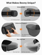 besrey Toddler Hip Carrier - Side Baby Carrier, Up to 44lb, Dad Infant Carrier Hipseat (Grey)