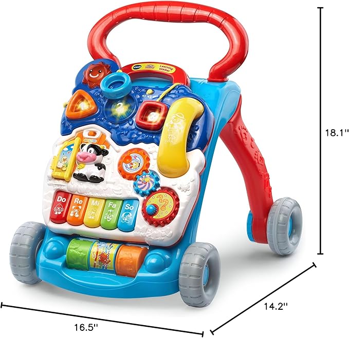 VTech Sit-to-Stand Learning Walker (Frustration Free Packaging), Blue