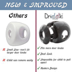 New & Improved - Door knob Baby Safety Cover - 5 Pack - Deter Little Kids from Opening Doors with A Child Proof Door Handle Lock - Driddle