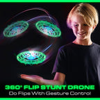 Force1 Scoot Glow Hand Operated Drone for Kids or Adults- Glow in the Dark Hands Free Motion Sensor Mini Drones, LED Lights, 360 Flips, Easy Indoor Small UFO Flying Orb Ball Drone Toy for Boys Girls