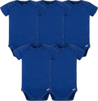 Gerber baby-boys 5 Pack Onesies Multi-packs Bundle Interlock 180 Gsm
