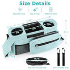 Accmor Universal Stroller Organizer with Insulated Cup Holder Detachable Phone Bag and Shoulder Strap,Stroller Bag Caddy Organizer Accessories Fits for Uppababy, Baby Jogger, Britax Strollers