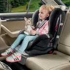 Car Seat Protector, 2 Pack Baby CarSeat Covers with Mesh Pockets & Non-Slip Backing 600D Durable Seat Protectors Under Car Seat for Baby(Gray, Large)