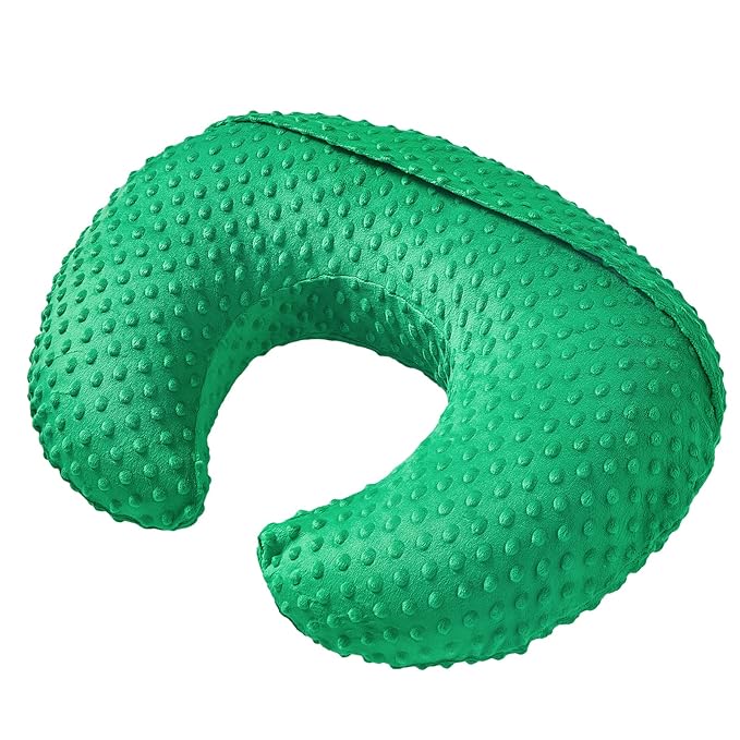 Nursing Pillow and Positioner with Cover for Breastfeeding and Bottle Feeding, Propping Baby, Tummy Time, Baby Sitting Support, Awake-Time Support (Fern Green, 22" x 17.7" x 5.9")