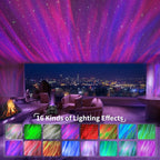 ENOKIK Northern Light Projector, Aurora Star Projector Built-in Bluetooth Speaker, White Noise Machine for Kids Adults, Galaxy Light for Bedroom/Ceiling/Party/Gift (Black)