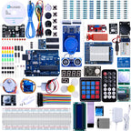 ELEGOO UNO R3 Project Most Complete Starter Kit with Tutorial Compatible with Arduino IDE (200+ Components)