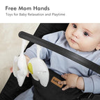 Baby Bouncer Chair - Comfortable Support for Your Little One's Blissful Moments (Normal, Black)