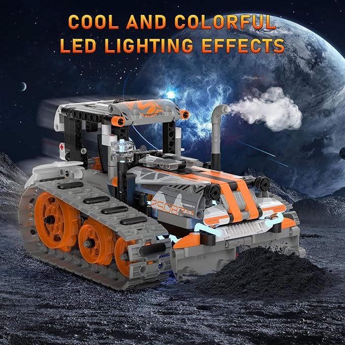 5in1 STEM Building Toys for Kids 6-14, Remote & APP Controlled Mech Robots/Heavy Tanks/Tracked Racer STEM Building Kit for Kid Science Learning, 552 Pcs DIY Building Blocks Set Gifts for Boys & Girls