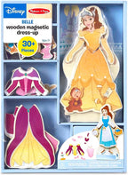 Melissa & Doug Disney Belle Magnetic Dress-Up Wooden Doll Pretend Play Set (30+ pcs)