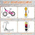 Skylety 31 Pieces Mini Finger Toys Set for Boy Girl Includes 6 Finger Skateboards, 4 Bikes, 2 Mini Scooters 4 Swing Board 8 Matched Wheels 7 Tool Accessories Educational Toy Party Favor(Fun)