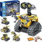 Sillbird Robot Building Kit with Remote Control for Boys Ages 8-14, STEM Coding Robotics Technic Toy Birthday Creative Gifts for Kids, Buildable 5in1 Models with 435 Pieces