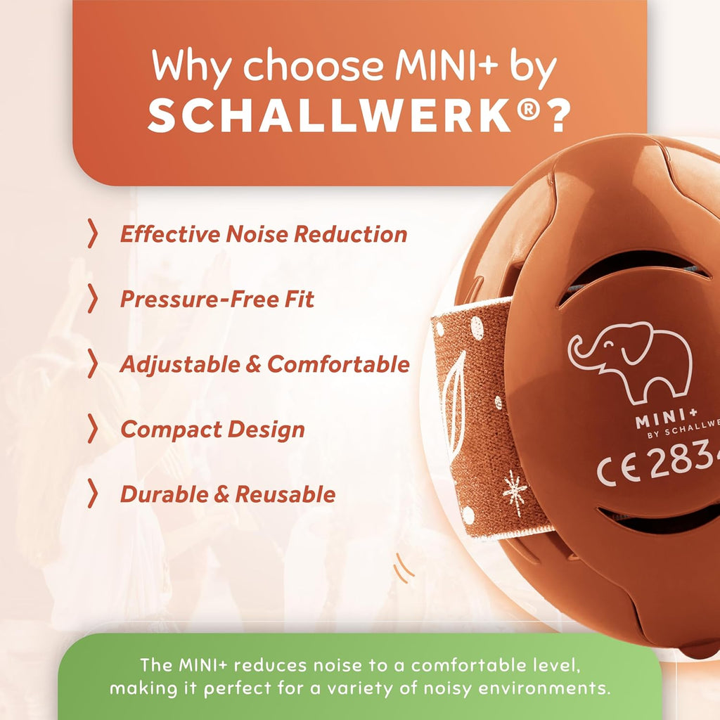 Schallwerk ® Mini+ Baby Ear Muffs – Infant Noise Cancelling Headphones, Toddler Ear Protection, Baby Headphones for Noise