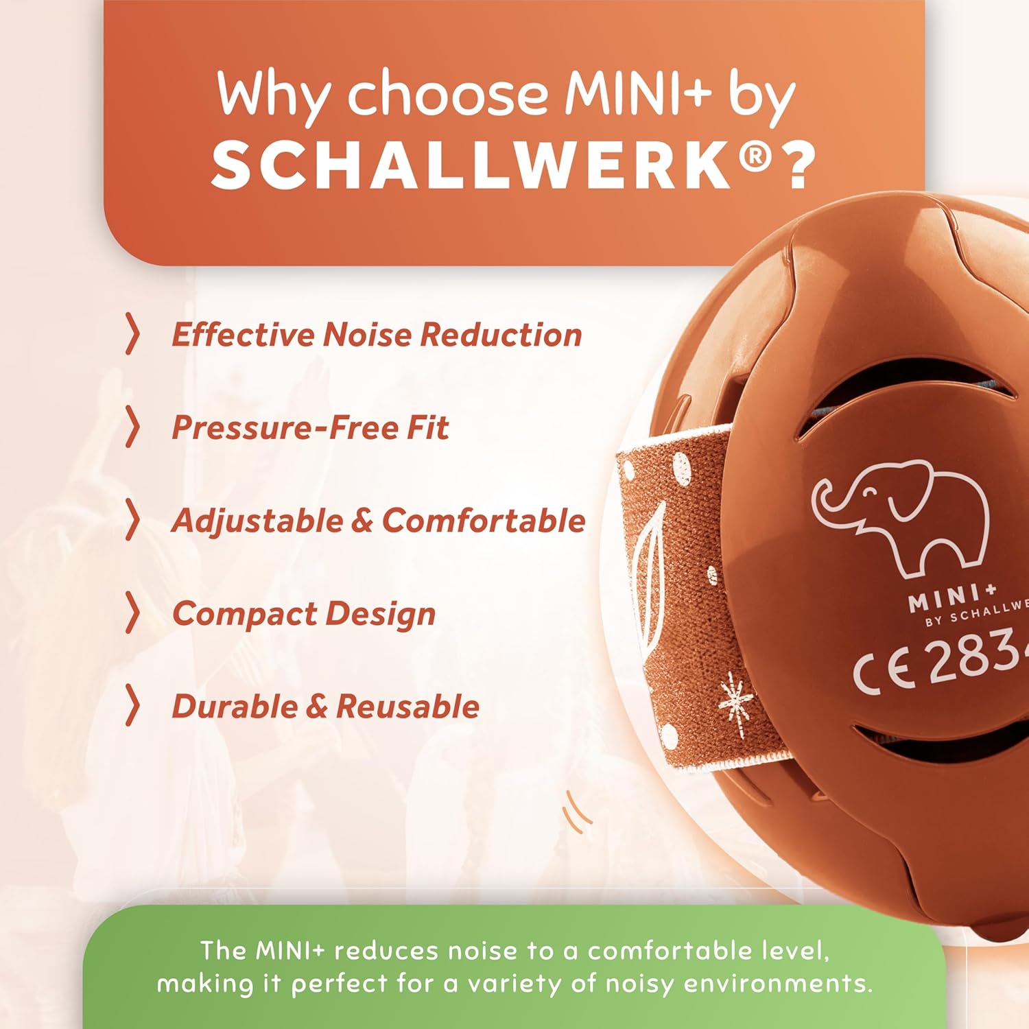 Schallwerk ® Mini+ Baby Ear Muffs – Infant Noise Cancelling Headphones, Toddler Ear Protection, Baby Headphones for Noise