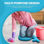 Whale Baby Bath Kneeler and Elbow Rest Set – Extra Thick Padded Cushion – Waterproof Non-Slip Mat with Storage Pockets – Bathtime Safety – Baby Shower or Registry Gift for Moms and Dads (Blue)