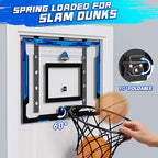 Kids Indoor Basketball Hoop with Scoreboard & Timer,Toddler Adjustable Height Basketball Goal Toy for Outdoor Backyard,Sports Game Play