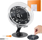 STEM DIY Toys Hand Assembly Electronic Spin The Wheel | Science Craft Kit for Kids Ages 8-9-10-11-12-13-14-15+ Years Old | Educational Gifts for Boys&Girls | Video Guide (Round-Transparent Clear)