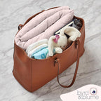 Byrd & Blume Round Baby Play Mat, Organic Cotton Soft Padded Nursery Floor Mat, Safe Hypoallergenic Baby Mat, Reversible, Foldable, Portable Infant Tummy Time Mat Fits Tents & Playpens (40"x40") Pink