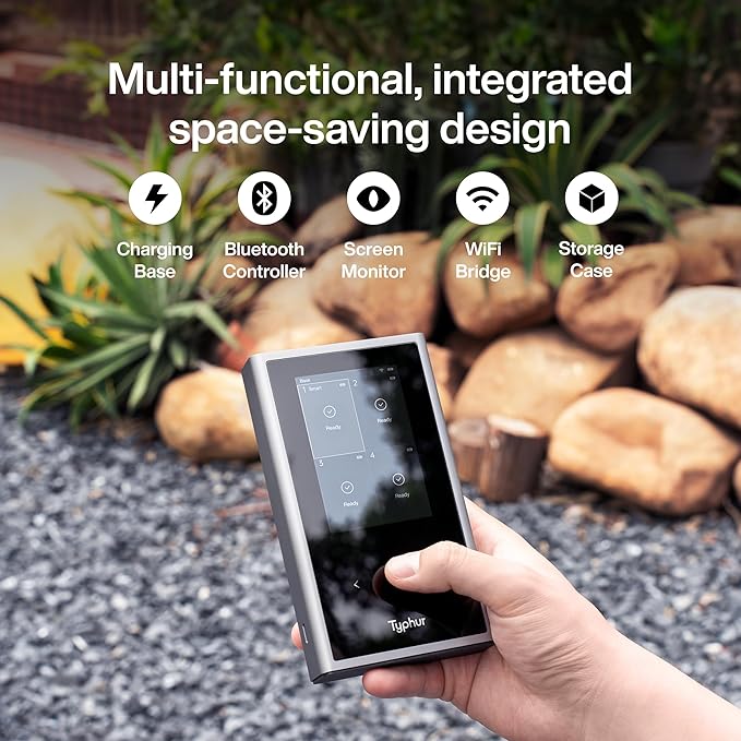 Sync Wireless Meat Thermometer Quad | 4 Probes | 6 Sensors | LCD Display | WiFi and Bluetooth 5.3 | Improved Stability and Range | IPX8 Waterproof | for BBQ, Grill, Smoker, Oven, Kitchen