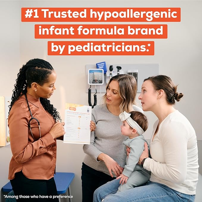 Enfamil Nutramigen Hypoallergenic Baby Formula with Iron, Lactose Free, Colic Relief from Cow's Milk Allergy Starts in 24 Hours, Brain Building DHA, Probiotic LGG for Immune Support, 19.8 Oz Can