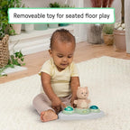 Ingenuity Spring & Sprout 2-in-1 Baby Activity Center Jumper and Table with Infant Toys - Ages 6 Months +, First Forest in Pink