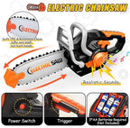 Kids Tool Set Toys, 48 Pcs Toddler Tool Set with Portable Tool Box, Electronic Toy Drill & Electric Chainsaw, Construction Tools Gifts for Boys Aged 3 4 5 6 7, Christmas Birthday Gifts for Toddlers