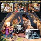 Remote Control Robot Dog Toy 2.4GHz 8WD All-Terrain Gesture Sensing Stunt RC Cars RTR Climbing Robot Dogs with Music Light Eyes 2 Rechargeable Batteries for 8-12 Boys Girl Kids