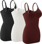 Nursing Tank Tops for Breastfeeding - Pregnancy Must Haves Maternity Camisoles with Built in Bra