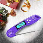 DOQAUS Digital Meat Thermometer, Instant Read Food Thermometers for Cooking, Kitchen Probe with Backlit & Reversible Display, Wide Temperature Range for Turkey, Grill, BBQ, Baking, Bread, Sourdough