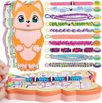 FUNiOi Bracelet Making Kit for Girls 8-10 12 Year Old - DIY Friendship Bracelets Crafts Toys for Kids Ages 6, 7+, Cool Birthday Gift Idea - Cute Squirrel Appearance Bracelet String Maker
