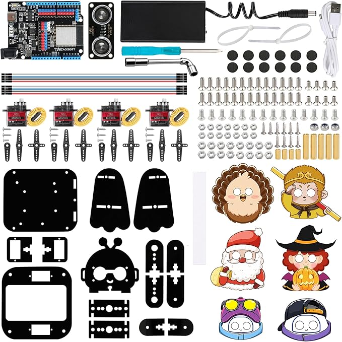Robotics for Kids Ages 12-16，Bionic Biped Robot Kit for Arduino ESP32, STEM Science Kits, Cool Engineering Building Toys, Science Coding Kit for 12+ Boys Girls Teens and Adults Unique Gifts