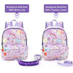 Accmor Toddler Harness Backpack Leash, Mini Unicorn Backpacks with Anti Lost Wrist Link, Cute Child Backpack Walking Leashes Keep Kids Close Rope Tether Rein for Baby Girls to Outdoor Travel