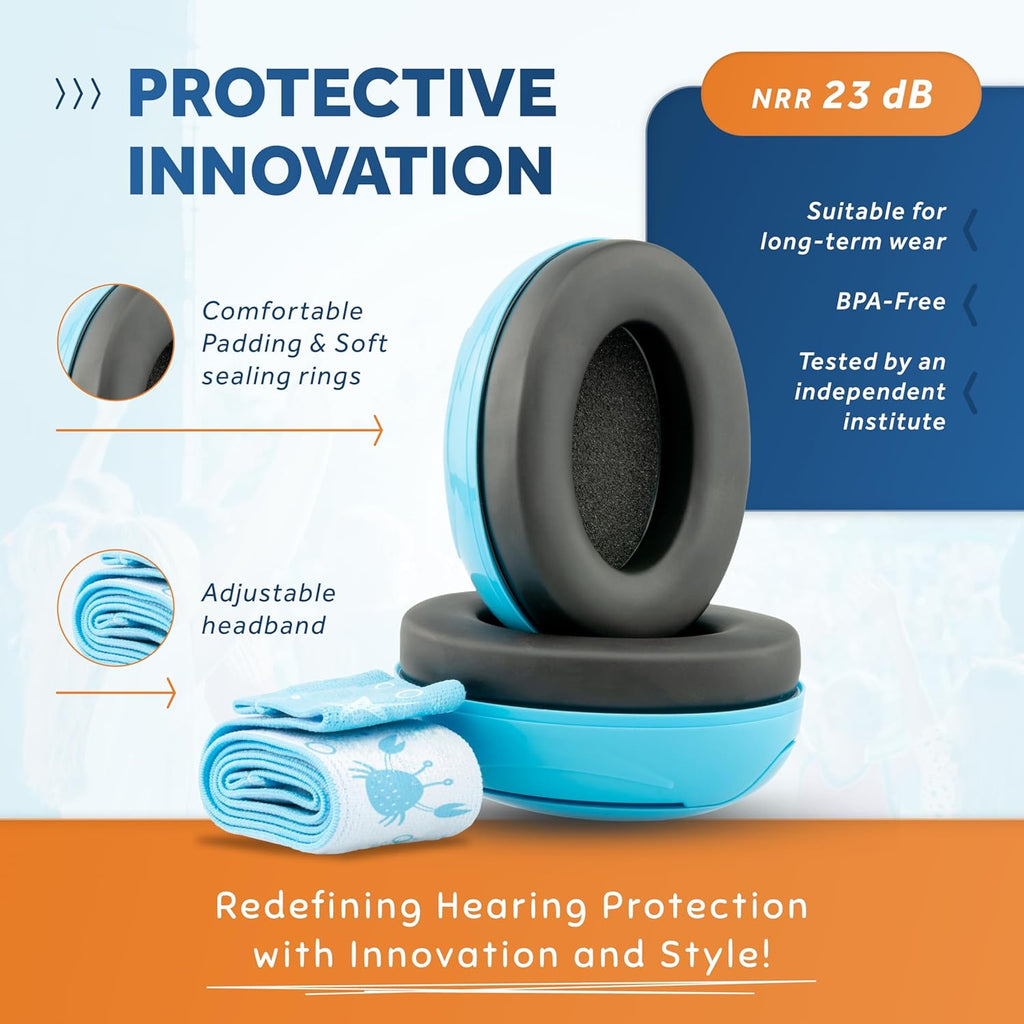 Schallwerk ® Mini+ Baby Ear Muffs – Infant Noise Cancelling Headphones, Toddler Ear Protection, Baby Headphones for Noise