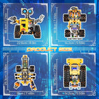 Robot Building Kit for Kids and Adults, 4-in-1 Rechargeable RC Robotics Kit with Remote & App Control, STEM Coding Toys & Science Projects, Birthday Gifts for Boys Ages 8-12+ (588 Pcs)