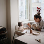 mushie Silicone Baby Feeding Spoons | 2 Pack (Tradewinds)