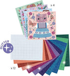 DJECO Lovely Pets Sticker Mosaic Craft Kit - Create Your Own Sparkling Pets for School or Gifts - Fun & Creative for Family & Friends, Boys & Girls, Educational Mosaic Art Craft Kit for Kids 5+