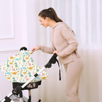 Multi-use Carseat Covers Breastfeeding Cover - Car Seat Covers for Babies, Stretchy Carseat Canopy Cover, Boys and Girls Shower Gifts (Colours Dinosaur)