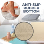 Comfortable Baby Bath Kneeler and Elbow Rest Pad Set – Thick Memory Foam Bath Kneeling Pad with Elbow Support – Baby Bathtub Cushion with Toy Organizer for Bathing Infant or Toddler - Grey