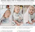 Ultra-Soft Baby Blanket - Lightweight & Breathable, Neutral Newborn Designs, Cloud Baby Crib, Infant, Toddler - 47"x47" Large