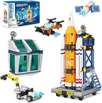 Exploratory Building Blocks Set: 461PCS Rocket, Space Shuttle, Moon Buggy, and Satellite Kit - STEM Learning with Space Capsule - Ideal for 6-12 Year Old Boys