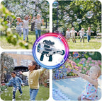 Automatic Gatling Bubble Gun,That Produces Thousands of Bubbles per Minute, Suitable for Children and Adults and Perfect for Indoor and Outdoor Birthday Parties for Girl Boy