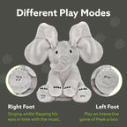 Tippi Peek a Boo Elephant Toy - Interactive Singing Elephant Teddy with Flapping Ears - for Newborn Baby Boys or Girls - Peekaboo Soft Toy for Babies 0-12 Months +