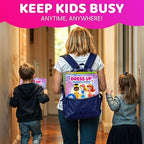 QUOKKA Magnetic Dress-Up Dolls for Girls Boys with 35 Magnetic Pieces - Creative Magnetic Play Set for Home or Travel - Perfect Magnetic Paper Dolls for Ages 3 and Up, Boost Storytelling with Princess