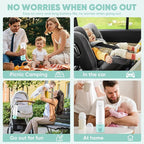 Portable Bottle Warmer for Travel,Portable Milk Warmer for Baby-12oz Ceramic Heater Heating,Fast Charging & Cordless Portable Baby Bottle Warmer -Dual Heating Modes for Breast Milk & Water,Green