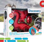 Discovery Kids RC Dragon Smoke, Large Dinosaur Toy w/Actual Smoke Breath, Wing-Flapping, Roaring, Light-Up, Realistic Sound, Easy to Use Remote Control, Fire Mist, Fun Robot Birthday